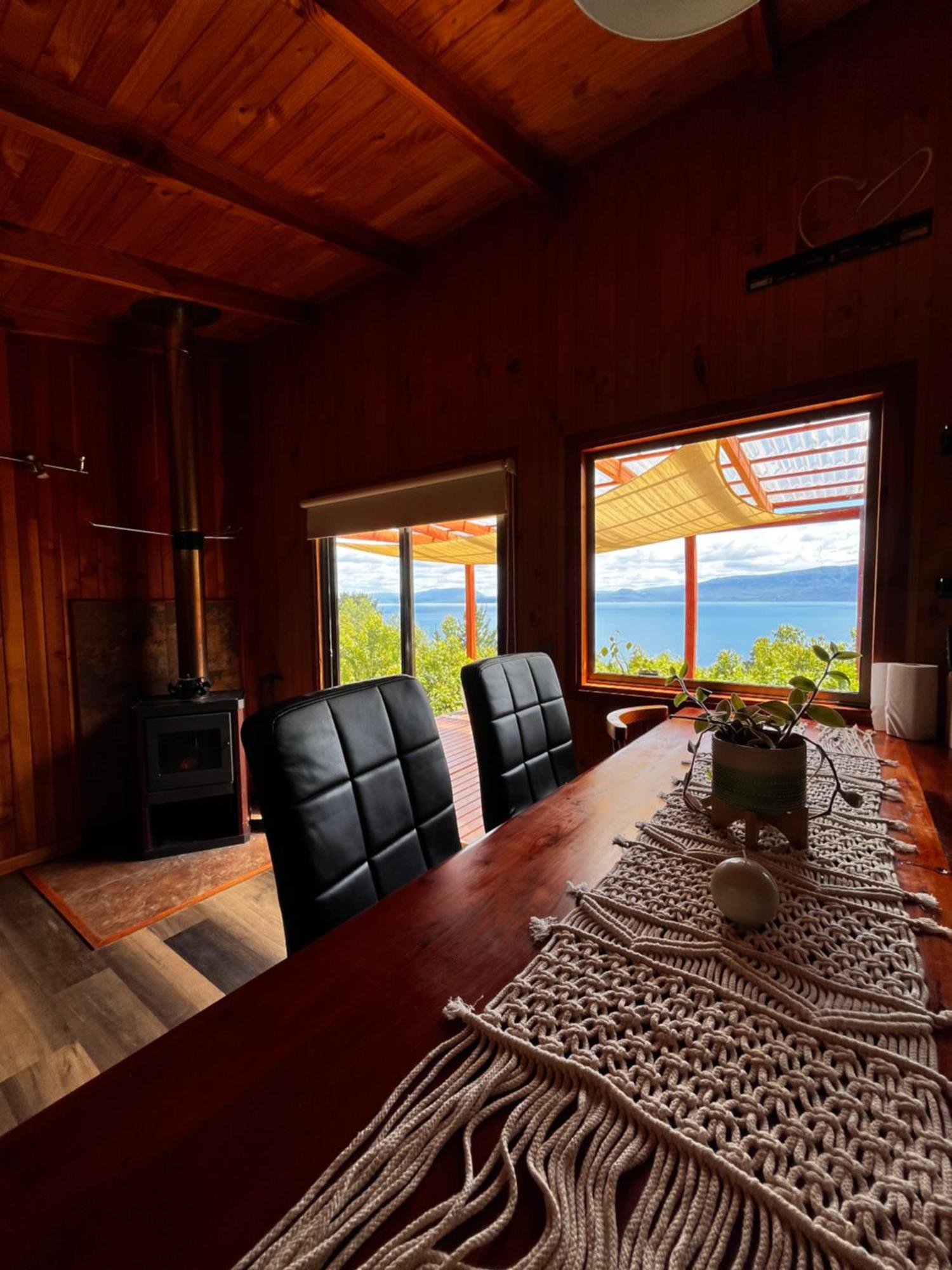 Cabanas Ayalen Con Vista Al Lago プコン エクステリア 写真